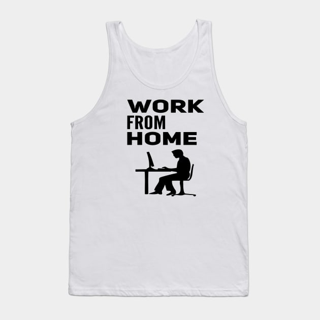 Work From Home Tank Top by Glenn Landas Digital Art